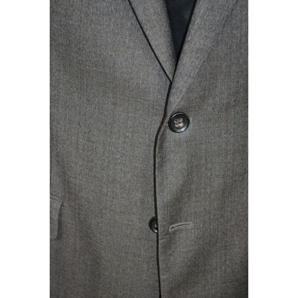 Banana Republic 100% Wool Blazer Suit Jacket Grey Charcoal Men's Modern Fit 42R‎ - Picture 8 of 16